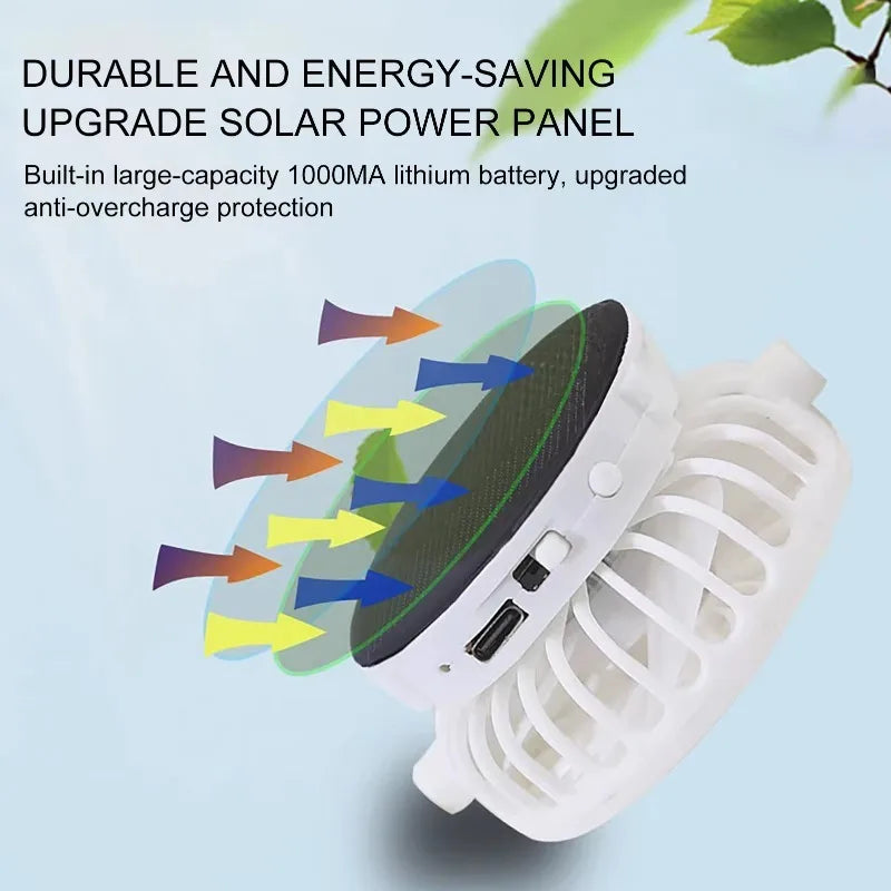 Solar Fan Cap – Cooling Mesh Cap for Hot Days