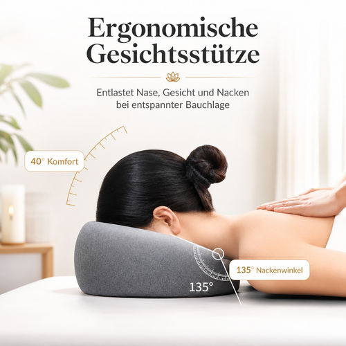 MEDBY Ergonomisches Gesichtskissen mit Atemöffnung